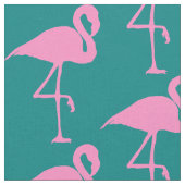 Tissu Flamingo rose sur Turquoise (Fermer)