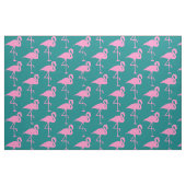 Tissu Flamingo rose sur Turquoise (Fat Quarter)