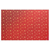 Tissu Flammes de neige sur rouge (Yard)