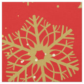 Tissu Flèche dorée sur rouge (Fermer)