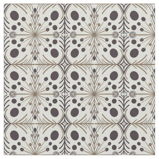 Tissu Flèche géométrique Boho Motif blanc (Fermer)