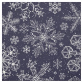 Tissu Flèches blanches sur bleu (Échantillon)