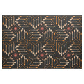 Tissu Flèches Boho et Sun V2 Orange Black ID748 (Fat Quarter)