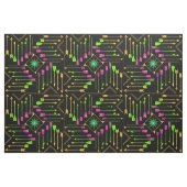 Tissu Flèches Boho et Sun V3 Neon Black ID748 (Fat Quarter)