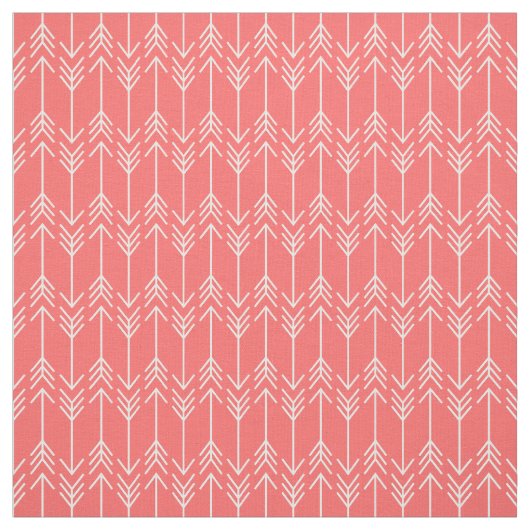 Tissu Flèches coralliennes (Échantillon)