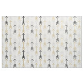 Tissu Flèches gris noir et or (Fat Quarter)