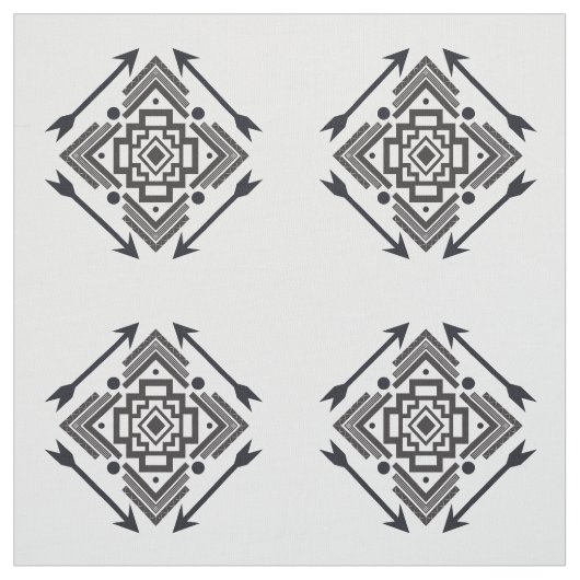 Tissu Flèches natives simples Motif géométrique (Échantillon)
