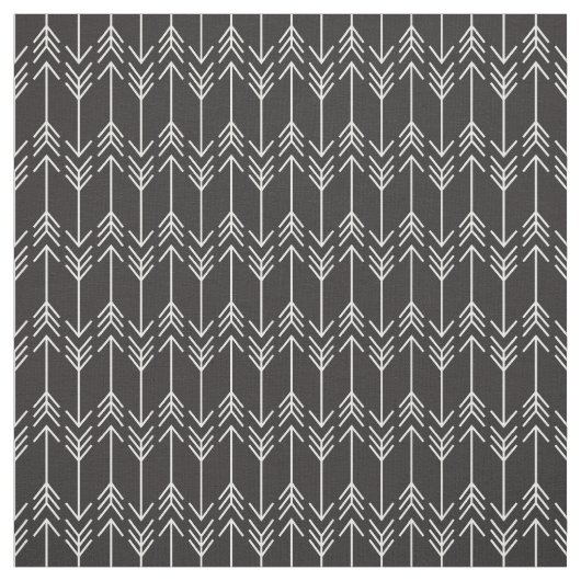 Tissu Flèches Noir et Blancs (Échantillon)