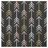 Tissu Flèches noir et or (Échantillon)