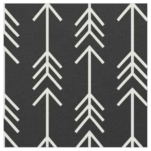 Tissu Flèches noires et blanches (Fermer)