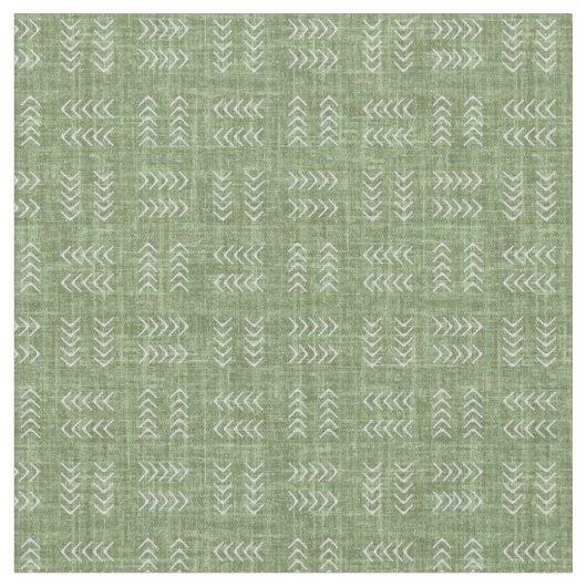 Tissu Flèches sur lin vert Pickle (Fermer)