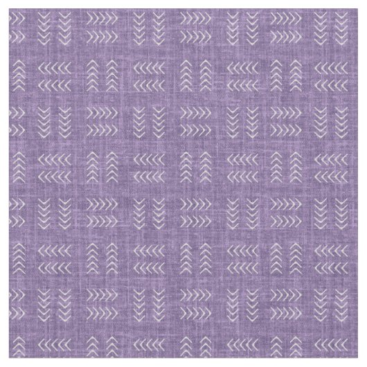 Tissu Flèches sur lin violet foncé heather (Fermer)
