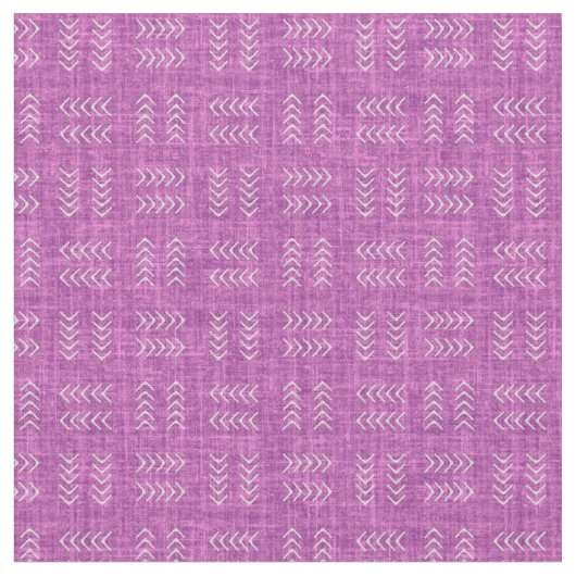 Tissu Flèches sur lin violet rose clair (Fermer)