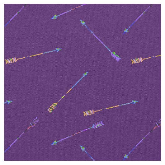 Tissu Flèches sur violet | Saint Valentin (Fermer)