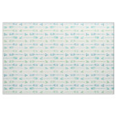 Tissu Flèches vertes et bleues d'aquarelle (Fat Quarter)