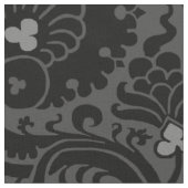 Tissu Fleur - 15e siècle - Noir et Gris (Fermer)