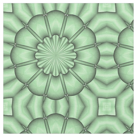 Tissu Fleur Abstraite en vert pâle (Fermer)