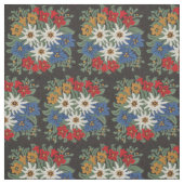 Tissu Fleur alpine suisse d'edelweiss (Échantillon)