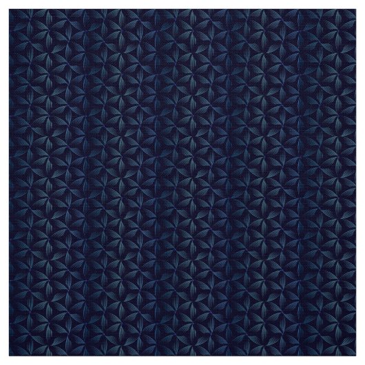 Tissu Fleur bleu motif (Échantillon)