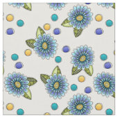 Tissu Fleur bleu pâle (Fermer)