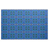 Tissu Fleur Bleue (Yard)