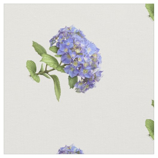 Tissu Fleur Blue Hydrangea (Fermer)
