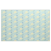Tissu Fleur citron Motif vert (Fat Quarter)