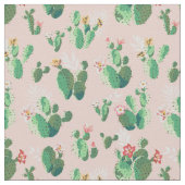 Tissu fleur de cactus rose (Détail)