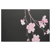Tissu Fleur de cerisiers - Noir (Fat Quarter)