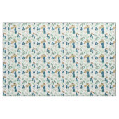 Tissu Fleur de chardon bleu écossais sauvage (Yard)