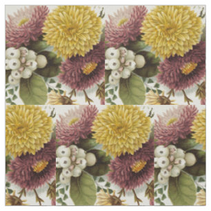 Tissu Fleur de chrysanthème mère florale