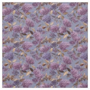 Tissu Fleur de lilas rustique botanique vintage bohème f
