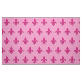 Tissu Fleur de Lis à Fuchsia rose pâle (Fat Quarter)