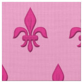 Tissu Fleur de Lis à Fuchsia rose pâle (Fermer)