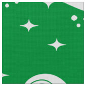 Tissu Fleur de lis blanc motif transparent sur vert (Fermer)