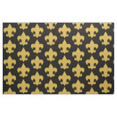 Tissu Fleur de Lis en or noir (Fat Quarter)