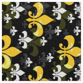 Tissu Fleur De Lis Jaune (Fermer)