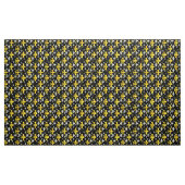 Tissu Fleur De Lis Jaune (Yard)