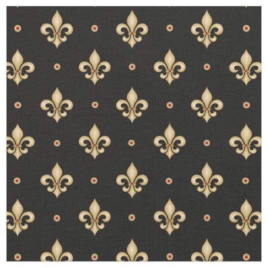 Tissu Fleur De Lis Motif (Fermer)