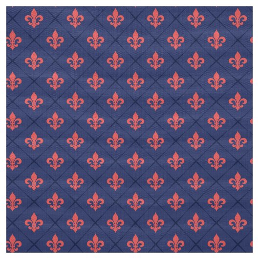 Tissu Fleur De Lis Motif (Échantillon)