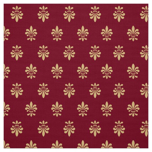 Tissu Fleur De Lis Motif (Échantillon)