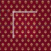 Tissu Fleur De Lis Motif (Carreau)
