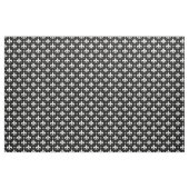 Tissu Fleur de lis noir design Motif (Yard)