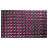 Tissu Fleur de lis noir rose (Yard)