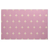 Tissu Fleur-de-Lis or rose (moyenne échelle) (Fat Quarter)