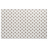 Tissu Fleur De Lis Pattern Brown (Yard)
