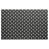 Tissu Fleur De Lis Pattern noir et blanc (Yard)