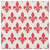 Tissu Fleur de lis rouge (Échantillon)