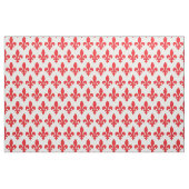 Tissu Fleur de lis rouge (Fat Quarter)