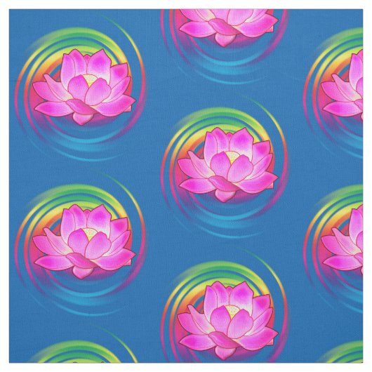 Tissu Fleur de Lotus (Échantillon)